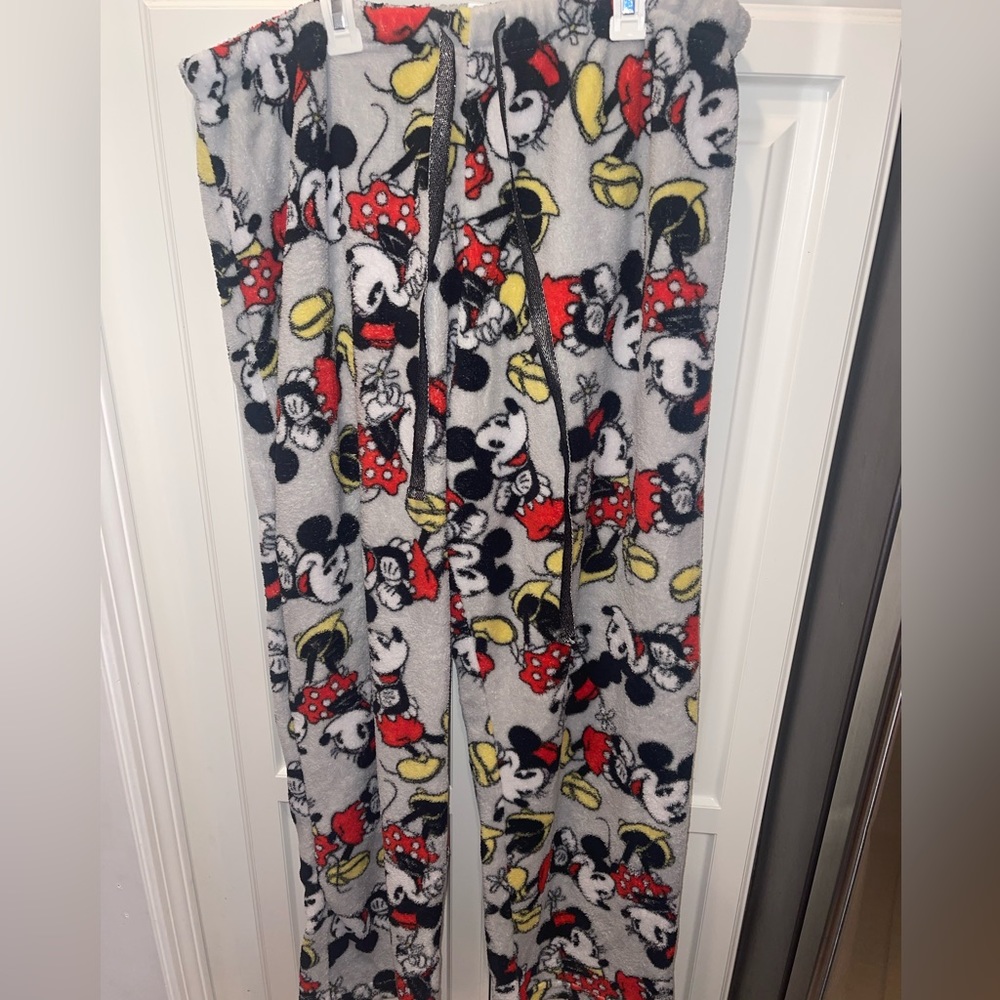 Disney‎ Minnie Mouse Womens Fuzzy Soft Pajama Pants 2X